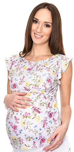 MijaCulture Flirty 2-i-1 amningströja & mammatröja Emily 7139, blommor, L