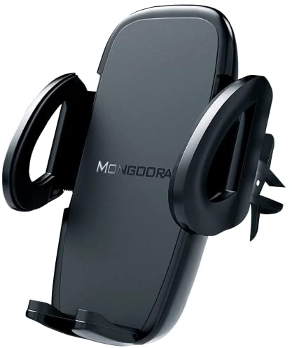 Supporto per telefono da auto per bocchette dell'aria – Supporto universale per telefono cellulare da auto per qualsiasi smartphone, iPhone, Android – Clip On Car Phone Holder per cruscotto – Calza