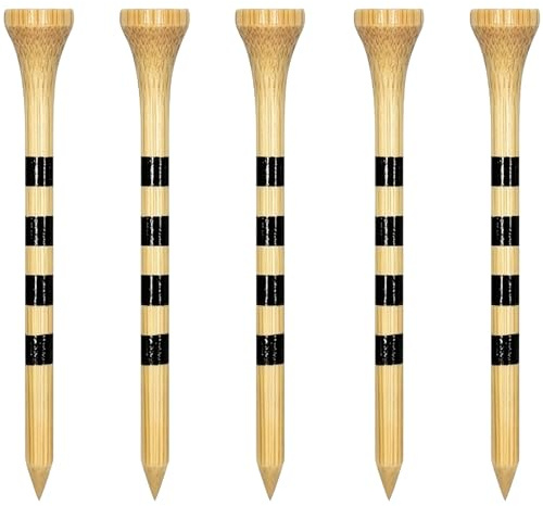 Zivisk Wooden Golf Tees 2-3/4 100 Count 70mm Natural Color