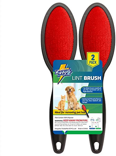 Twinko Max Brosse Anti-Peluches, Anti-Peluches, Brosse à vêtements, Brosse Magique Anti-Peluches, Brosse de Nettoyage pour Feuilles et Tapis, Double Face et réutilisable, Pas Besoin de Recharge de