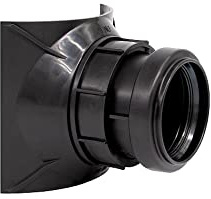 Airfit HT-Schraubabzweig DN 90/50 schwarz,zur nachträglichen Montage in HT-Rohr - 29052AZ