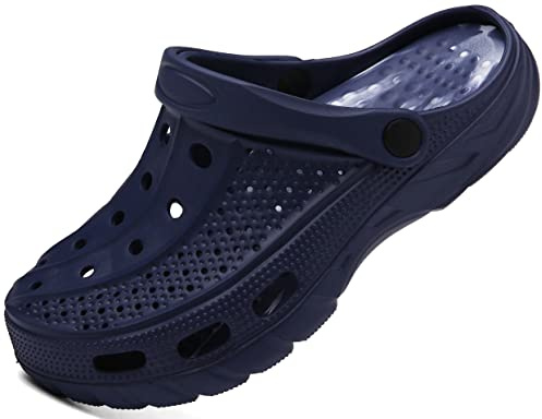 ChayChax Sabots Femmes Hommes Semelles de Support Arch Chaussures de Jardin Été Pantoufles Sandales de Plage, Camo Marine, 44/45 EU (Fabricant: 290)