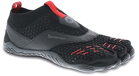 Body Glove 3T Barefoot Gauntlet Mens Water Shoes | 4-Way Stretch Durable Mens Beach Shoes Swim Shoes Aqua Shoes Slip-On with Drainage (Size 8)