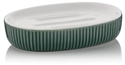 KELA Seifenschale, 4 Stück, Grün, Kunststoff oder Keramik
