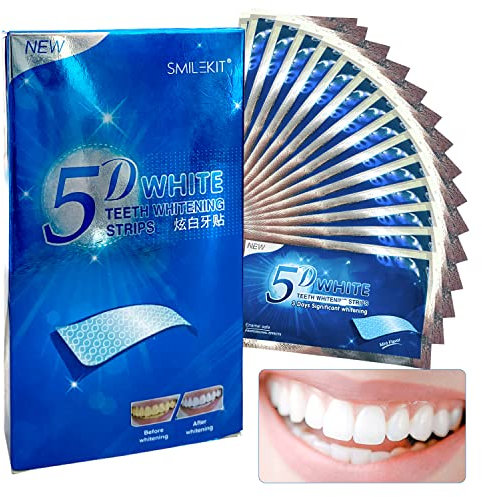 Zahnaufhellung White Stripe Teeth Bleaching Strips, Teeth Whitening Bleaching Zähne zu Einfachen Aufhellen Zähne mie 28 Teeth Whitening Strips