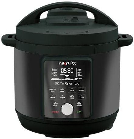 Instant Pot - Multicuiseur Duo Plus avec technologie WhisperQuiet 5,7 L – Noir : Autocuiseur, Mijoteuse, Cuiseur à riz, Poêle à sauter, Yaourtière, Maintien au chaud, Cuiseur vapeur, Sous-vide