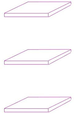 K-Möbel ESG Glasböden 3-er Set - Erweiterungsset für Hängevitrinen