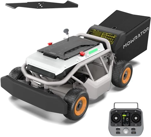 Mowrator RC Lawn Mower S1 4WD 56V 18Ah, Tondeuse Télécommandée Multifonction, Lame 53 cm, Coupe 3,8–11 cm, Pente 75 % (37°), 4 500 m², Robot de Tonte Puissant et Précis