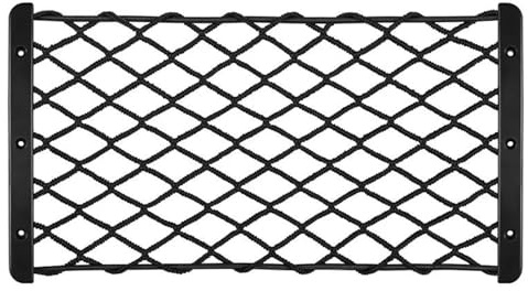 Bilnät Universal Bilrygg Bakre Nät Bagageutrymme Elastiskt Strängnät Självgängande Skruvar Förvaringsficka Bur Bilorganisatör Ryggstödsväska Lastnät(30X18cm)