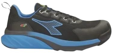 Diadora Vortex DA2 Low S3S SC FO SR HRO ESD Scarpe di Sicurezza Basse Colore: C4568-BLACK/Imperial Blue, Taglia 41 EU