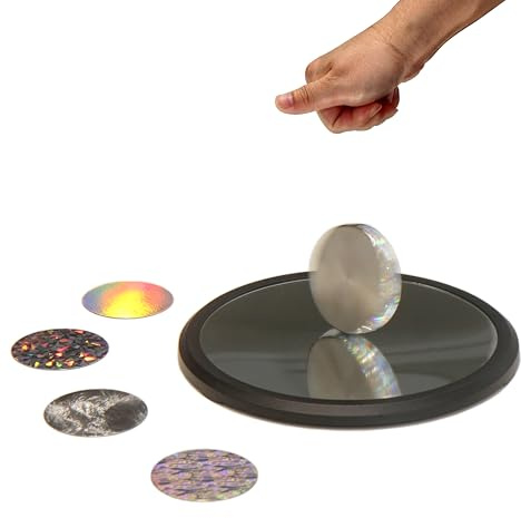 Leonhard Eulers Toupie de bureau pour adultes - Crée une réfraction hypnotique de la lumière et un son - Décoration scientifique pour la maison et le lieu de travail - À partir de 14 ans