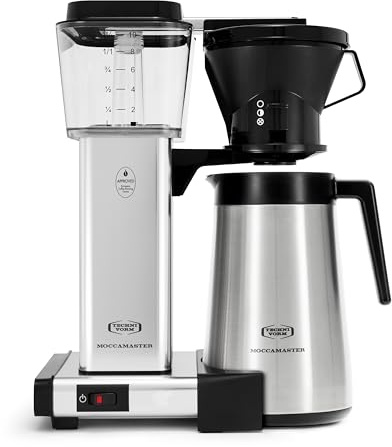 Technivorm Moccamaster 79112 KBT Coffee Brewer, 40 oz, Polished Silver