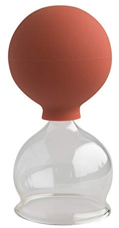 Ventouse en verre avec poire en caoutchouc 50 mm