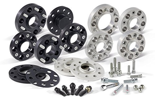 H&R DRM-System Spürverbreiterungsatz 86mm pro Achse - Lochkreis 5x130 - Mittenzentrierung 71,6mm - System M14x1,5 - kompatibel mit Porsche - Schwarz