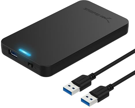 SABRENT Festplattengehäuse 2,5 Zoll, SSD HDD SATA zu USB 3.2x1 Gehäuse (EC-UASP)
