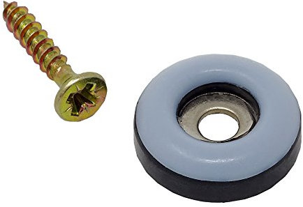 SBS Teflongleiter | ø 30mm | 16 Stück | Möbelgleiter | mit Schraube | z.B. für Stühle, Tische, Couch, Bett uvm.
