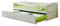 Doppelbett Funktionsbett Sofabett Marianne Kiefer massiv Weiss