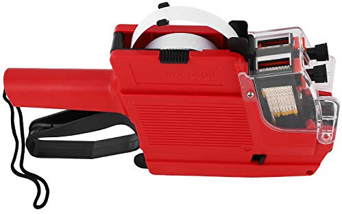 Joselin 10 siffror rader etiketter prisskylt radig prismaskin, dubbla rader prislappar maskin rad 10
