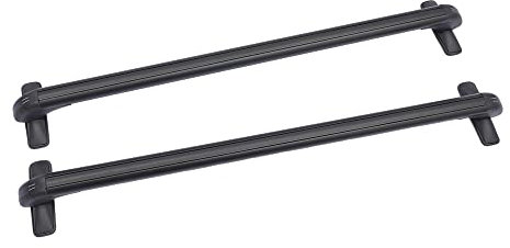 2 barre portapacchi universali, in alluminio, portatutto con serratura, portata 75 kg, barre trasversali per portabici, box da tetto o come porta sci