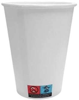IMTINA, Vasos de Papel Ecológicos, Compostables, Biodegradables Desechables, Apto para Bebidas Calientes y Frías, Vasos para Agua, Café y Té 8oz (240ML),100 Unidades