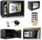 4,6L Tresor,Mini Tresor für Zuhause Feuerfest Wasserdicht Elektro Safe Mit 2 Notschlüssel Home Office Safe Wandmontage Für Bargeld Medikamente Schmuck, Schwarz- 23 x 17 x 17 cm