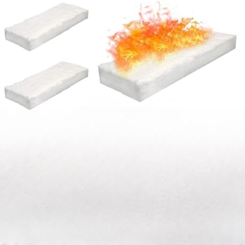 Lot de 3 couvertures de protection contre les incendies en silicate de calcium et de magnésium (30 × 10 × 5 cm)