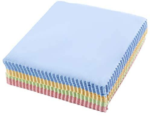 Pack 10 Microfibre Cleaning Cloth For Lenz/Clenz/Glasses/Lens Optical Wipes Spectacles/Camera Spectacles/Sunglasses Camera Random Color