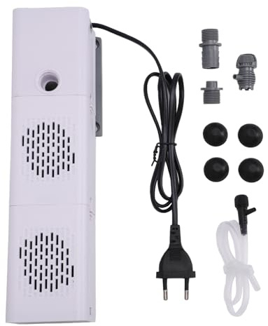 Annadue Akvariumfilterpump, 25W 1500L/H Dränkbart Vattenfilter, Multifunktionsfiltreringssyresättning, Tyst Akvarellfilter för Betta Turtle Pond Garden Hydroponics