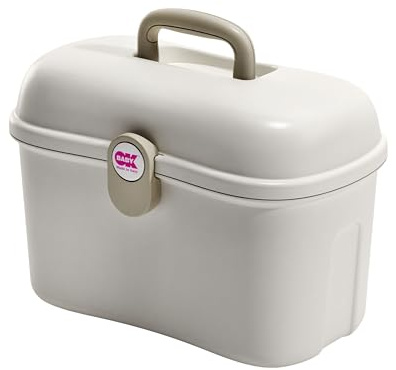 OKBaby Beauty Care Carrying Case Baby Changing and Bath Box, Ivory