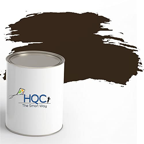 HQC Fence Paint and Garden Shed Paint | Garden Paints | Furniture Paint | Wood Paint | Outdoor Paint | Garden Fence | Quick-Drying Paint | Protection Paint (1L, Brown)