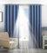 Paoletti Two Curtain Panels, Polyester, Denim, 66 x 90 (168 x 229 cm)