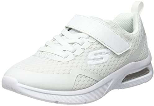 Skechers Jungen Microspec Max Torvix Sneaker, White Textile Trim, 28 EU
