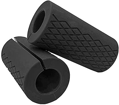 Grip Fat Bar, Mancuerna Fat Barbell Grip, Grip Grips para levantamiento de pesas Mango de barra de fitness Almohadilla protectora antideslizante de silicona, 1 par de negro