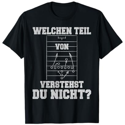 Lustiger American Football Trainer Taktik T-Shirt