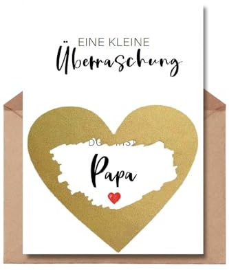 The Life Barn skrapkort du kommer att pappa | Kortöverraskning baby announcement | DIN A6 med kuvert | överraskning förmedla graviditet