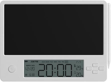 Maizoon Electronic Calendar with LCD Large Writing Tablet Charging Model Digital Clock Date Display Multifunctional Wordpad Ideal for Student Home Office Work