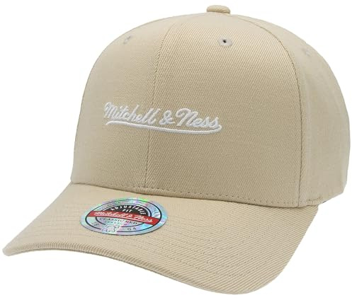 Mitchell & Ness Script Logo Baseballkeps, klassisk röd snapback (justerbar storlek)