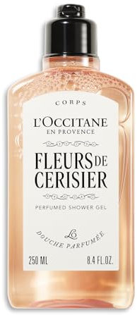 L'OCCITANE - Gel Doccia Fleurs de Cerisier (Fiori di Ciliegio) - 250 ml - Note fruttate, floreali e muschiate - Prodotto in Francia