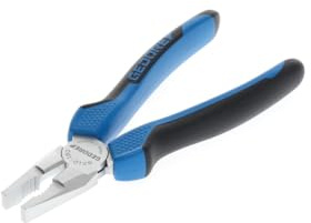 GEDORE Kombizange zum Schneiden/Halten/Drehen, lange Schneiden, 2-Komponenten-Griff, DE-Modell, Länge 180 mm, 8210-180 JC