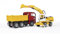 bruder 02751 - Man TGA Kipplastwagen mit Liebherr Schaufelbagger - 1:16 Baufahrzeug, Baustelle, Löffelbagger, Arbeiter, bworld, Baumaschine, LKW, Transporter
