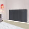 NRG 600x1156 mm Anthracite Column Designer Radiator Horizontal Double Flat Panel
