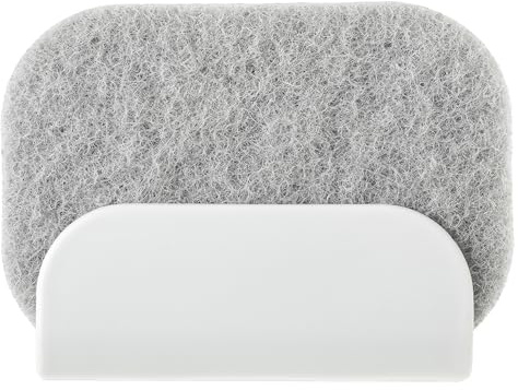 Vigar - Support d'éponge pour évier - Fixation par 2 ventouses - 13 x 5 x 9,5 cm - Collection Rengo - Design Simple et élégant - Blanc