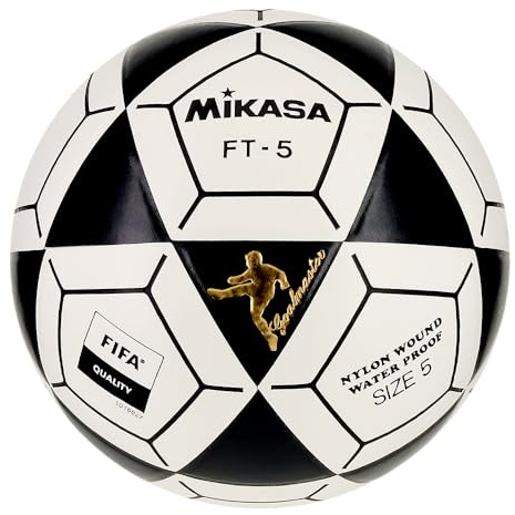 MIKASA FT5 Goal Master Ballon de Football Noir/Blanc Taille 5