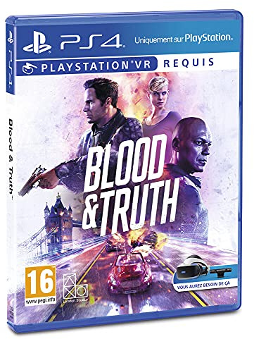 Sony, Blood and Truth PS4 VR, 1 Joueur, Version Physique avec CD, En Français, PEGI 16+, Jeu pour PlayStation 4 VR