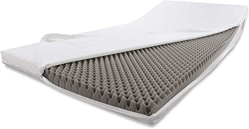 Alanpur® Massage: Kallskummadrass rullmadrass madrassförhöjning madrassförstärkning bäddmadrass (110 x 200 cm)
