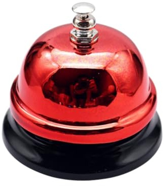 VUIUYOIES Suono Chiaro Campanello da Tavolo Servizio Ristorante E Reception Servizio Ristorante in Campanello Cucina Campanello Ricevimento, Rosso