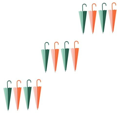 Healeved 12piezas Limpiacristales Diseño De Paraguas para Ducha De Limpieza De Cristales y Espejos Accesorios