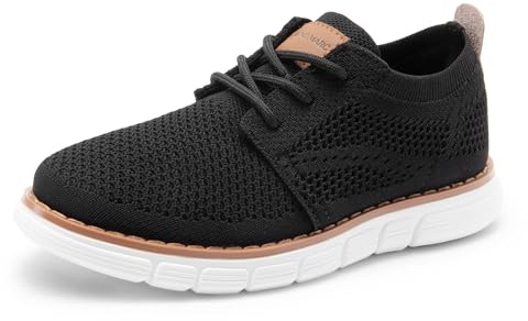 Bruno Marc Scarpe Oxford Bambino Tomaia Elasticizzata,Nero,31