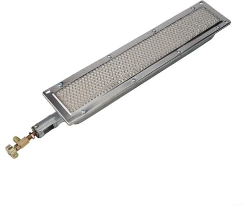 WIIYENA Quemador lateral de cerámica infrarrojo para parrilla de gas de barbacoa, calentador de barbacoa de 44 cm x 9,5 cm, para cocinar al aire libre, catering, tiendas de pescado, máquinas de cuerda