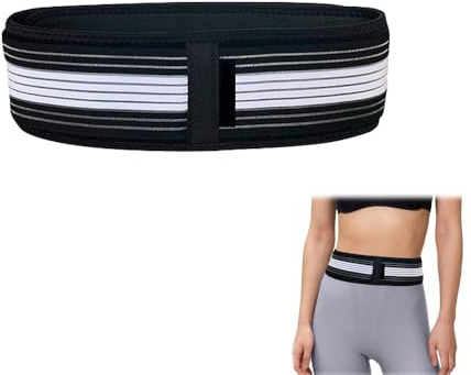 Azlanway Ceinture sacro-iliaque, ceinture de hanche pour sciatique, ceinture de soutien pour le bas du dos et le bassin, unisexe, réglable jusqu'à 120 cm